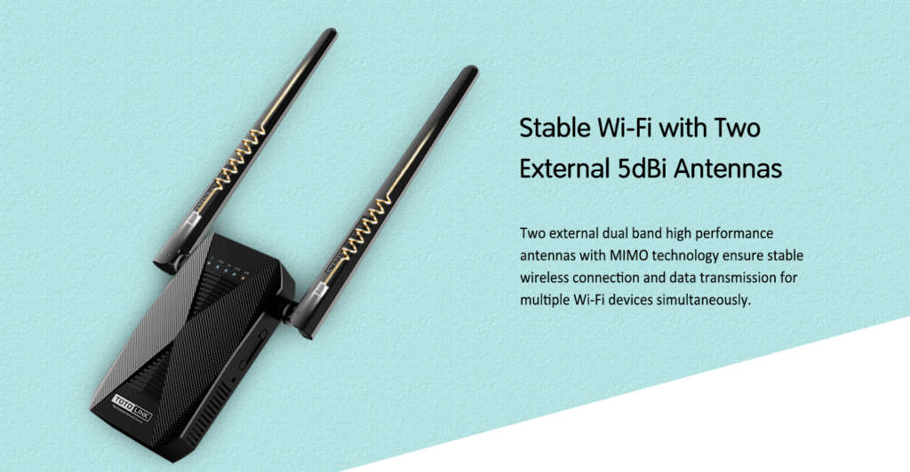 Bộ mở rộng sóng Wifi băng tần kép TOTOLINK AC1200 EX1200T