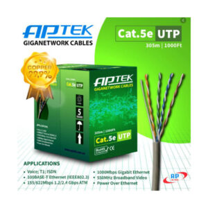 Cáp mạng APTEK CAT5e UTP Copper 24AWG, vỏ nhựa PVC 530-1101-2