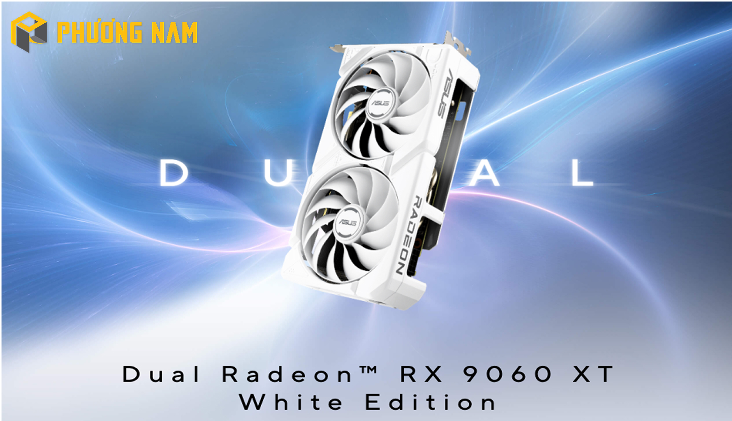 Card màn hình Asus Dual Radeon RX 9060 XT 16GB GDDR6 (DUAL-RX9060XT-16G) Card màn hình Asus Dual Radeon RX 9060 XT 16GB GDDR6 (DUAL-RX9060XT-16G)