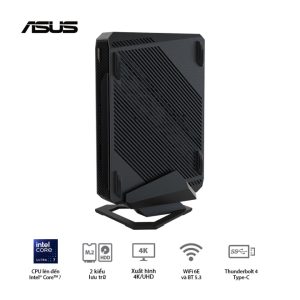 Mini PC ASUS ROG NUC RNUC14SRKU710001I (Intel core Ultra 7 155H/2xDDR5-5600/3x Gen4 NVMe/RTX 4060 8GB/WIFI 6E/Đen)