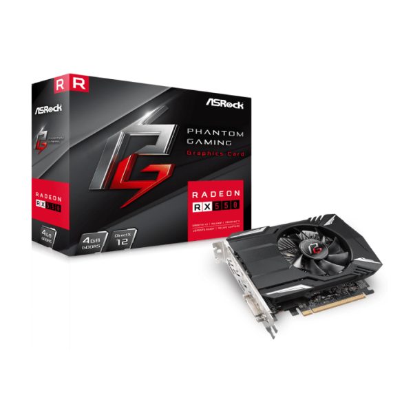 Card màn hình Asrock Radeon RX550 Phantom Gaming 4G GDDR5