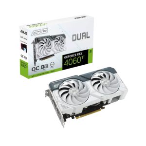 Card màn hình Asus Dual GeForce RTX 4060 Ti White OC Edition 8GB GDDR6 (DUAL-RTX4060TI-O8G-WHITE)