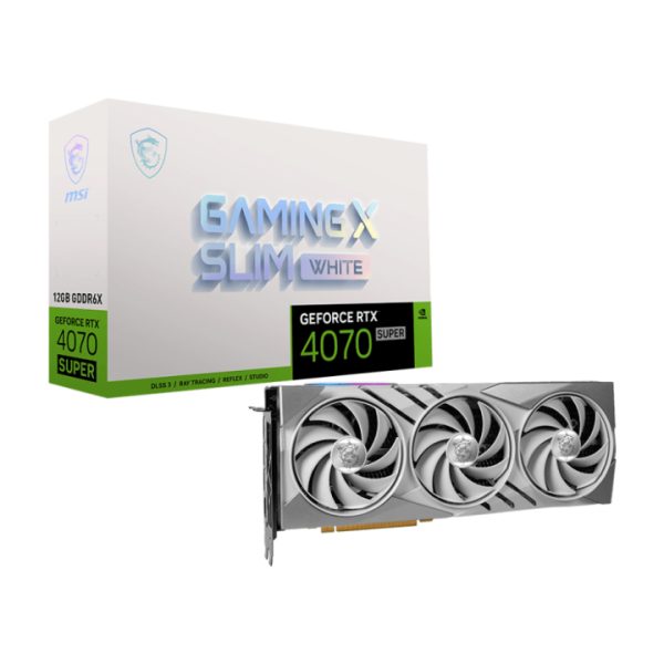 Card màn hình MSI GeForce RTX 4070 SUPER 12G GAMING X SLIM WHITE