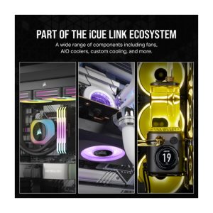 Bộ 3 quạt máy tính 120mm Corsair iCUE Link RX120 RGB CO-9051022-WW