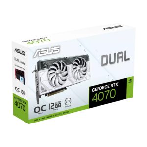 Card màn hình ASUS Dual GeForce RTX 4070 White OC Edition 12GB GDDR6X (DUAL-RTX4070-O12G-WHITE)