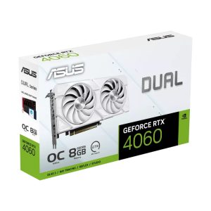 Card màn hình ASUS ASUS Dual GeForce RTX™ 4060 EVO White OC Edition 8GB GDDR6 (DUAL-RTX4060-O8G-EVO-WHITE)