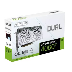 Card màn hình Asus Dual GeForce RTX 4060 Ti White OC Edition 8GB GDDR6 (DUAL-RTX4060TI-O8G-WHITE)