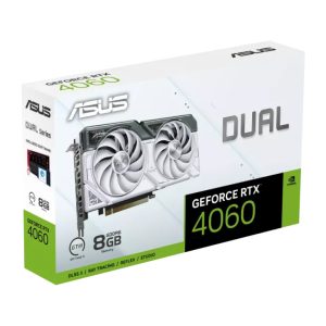 Card màn hình Asus Dual GeForce RTX 4060 White Edition 8GB GDDR6 (DUAL-RTX4060-8G-WHITE)