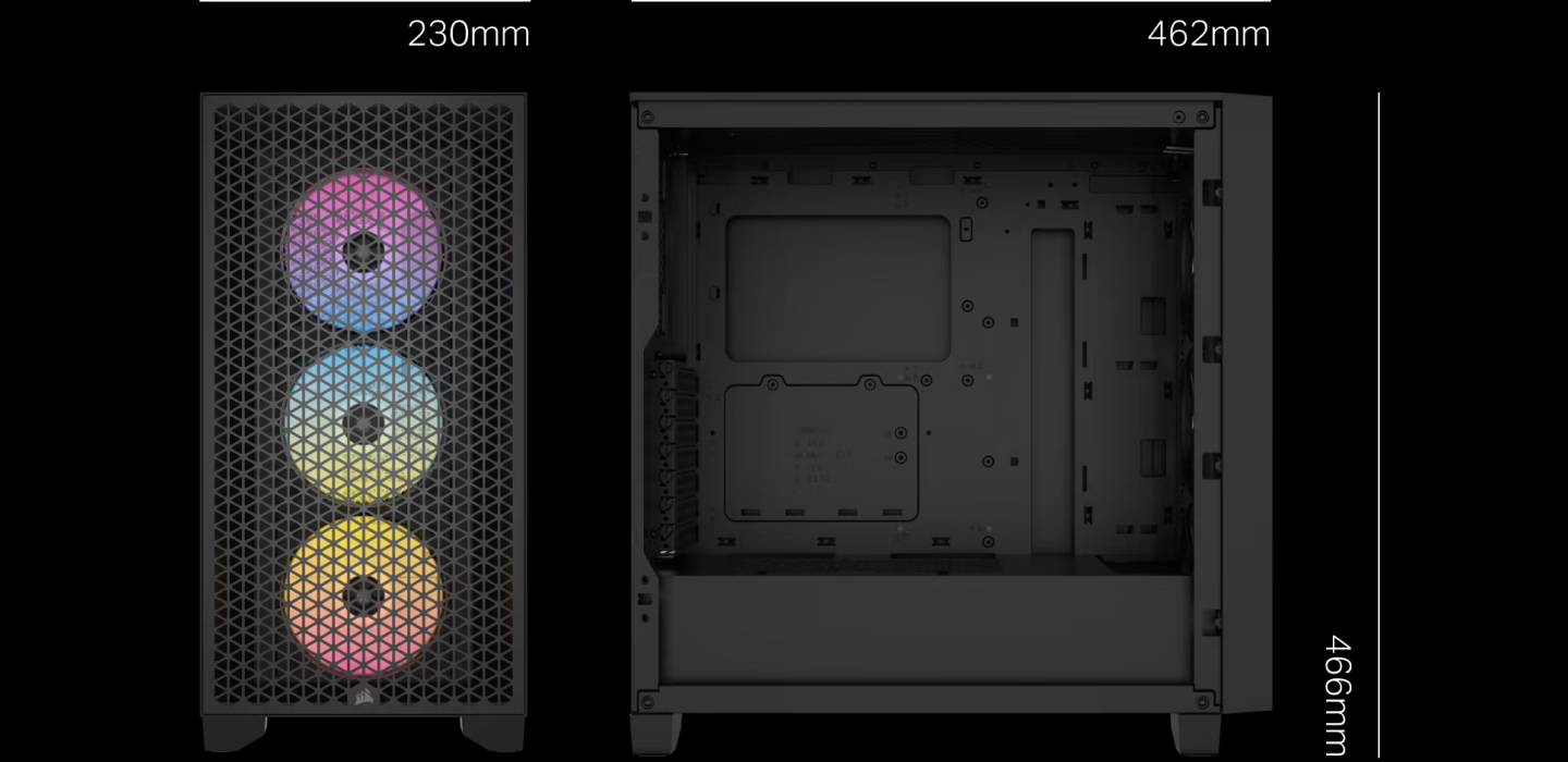 Case CORSAIR 3000D RGB AIRFLOW Mid-Tower 