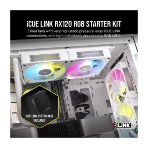 Bộ 3 quạt máy tính 120mm Corsair iCUE Link RX120 RGB CO-9051022-WW