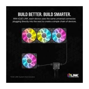 Bộ 3 quạt máy tính 120mm Corsair iCUE Link RX120 RGB CO-9051022-WW