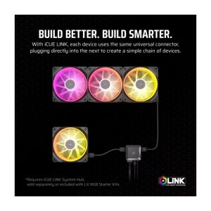 Bộ 3 quạt máy tính 120mm Corsair iCUE Link LX120 RGB CO-9051026-WW