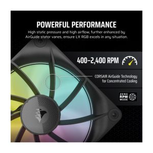 Bộ 3 quạt máy tính 120mm Corsair iCUE Link LX120 RGB CO-9051026-WW