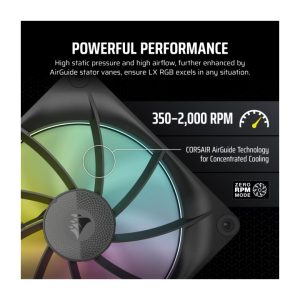 Bộ 2 quạt máy tính 140mm Corsair iCUE Link LX140 RGB CO-9051028-WW