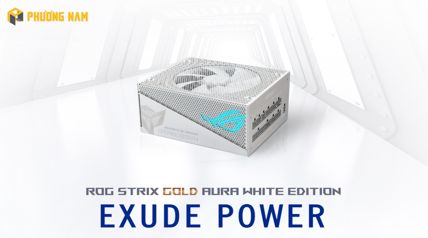 Nguồn ASUS ROG STRIX 1000W Gold Aura White Edition