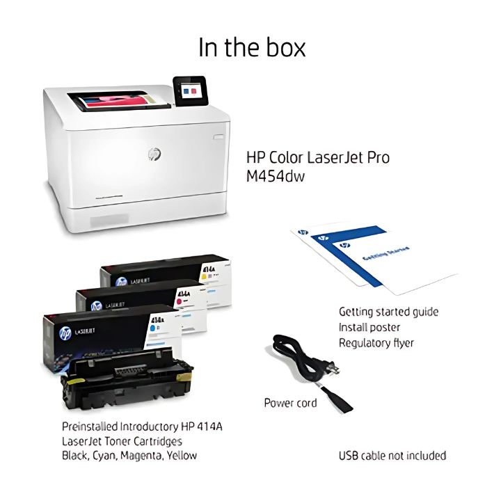 Chất lượng in sắc nét với máy in HP Color LaserJet Pro M454DW