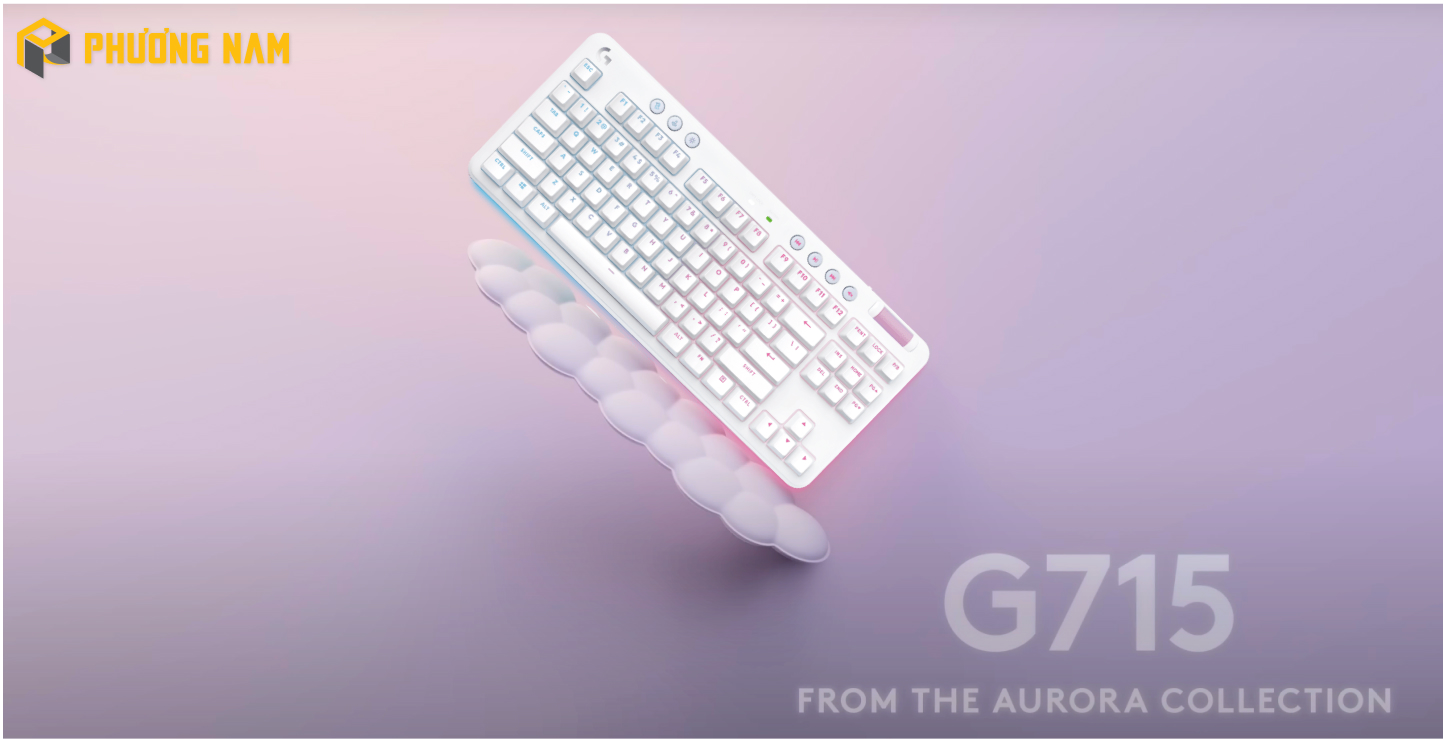 Bàn phím cơ không dây Logitech G715 tactile Aurora 920-010467 (Trắng)