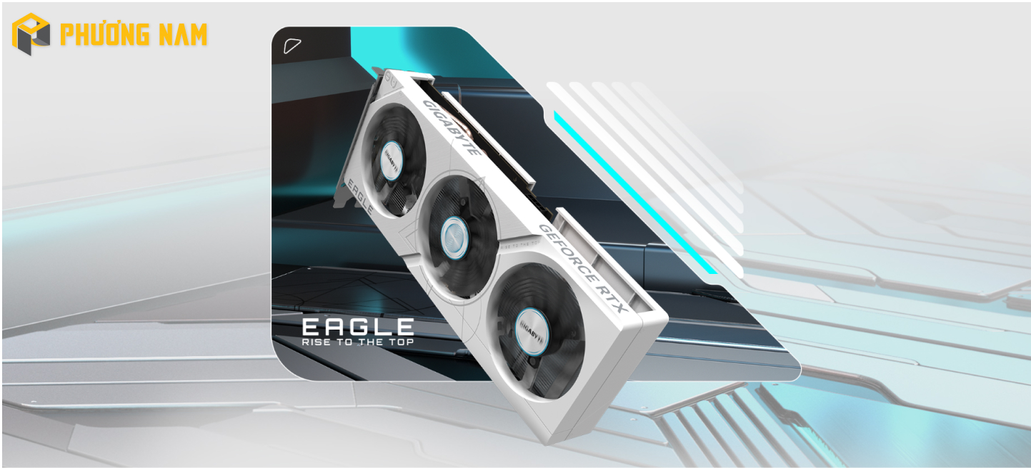 Card màn hình GIGABYTE GeForce RTX 4060 EAGLE OC ICE 8G (GV-N4060EAGLEOC ICE-8GD)