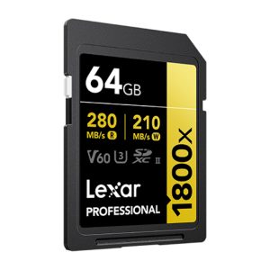 Thẻ nhớ SDXC 64GB Lexar Professional 1800x LSD1800064G-BNNNG