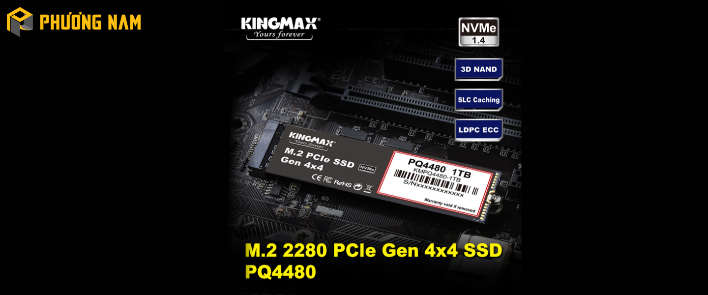 SSD Kingmax PQ4480 1TB M.2 NVMe PCIe Gen4x4