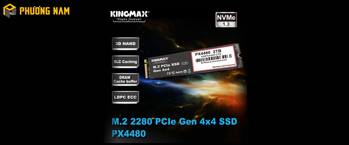 SSD Kingmax PX4480 500GB M.2 NVMe PCIe Gen4x4