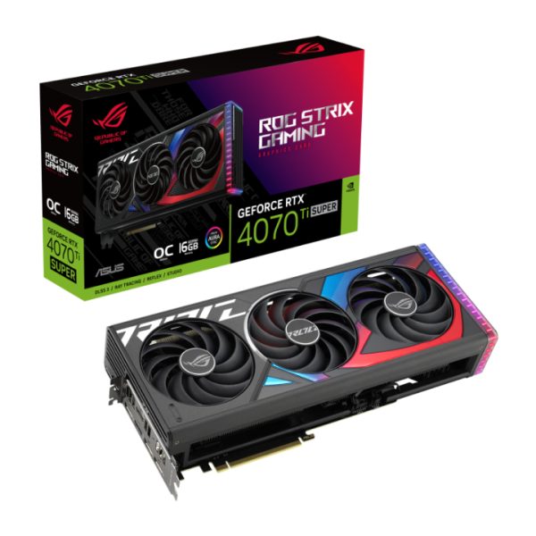 Card Màn Hình Asus ROG Strix GeForce RTX 4070 Ti SUPER 16GB GDDR6X OC Edition (ROG-STRIX-RTX4070TIS-O16G-GAMING)