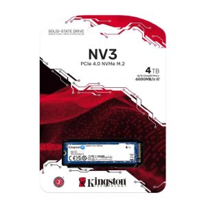 SSD Kingston NV3 4TB M2 NVMe PCIe Gen4x4 SNV3S/4000G