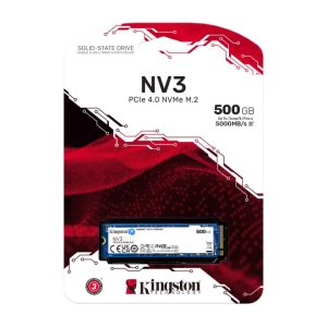 SSD Kingston NV3 500GB M2 NVMe PCIe Gen4x4 SNV3S/500G