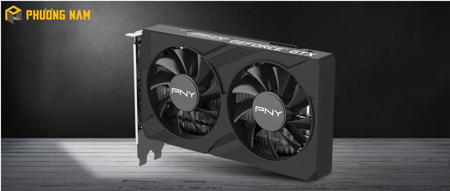 Card màn hình PNY GeForce GTX 1650 4GB VERTO GDDR6 Dual Fan VCG16514D6DFXPB1