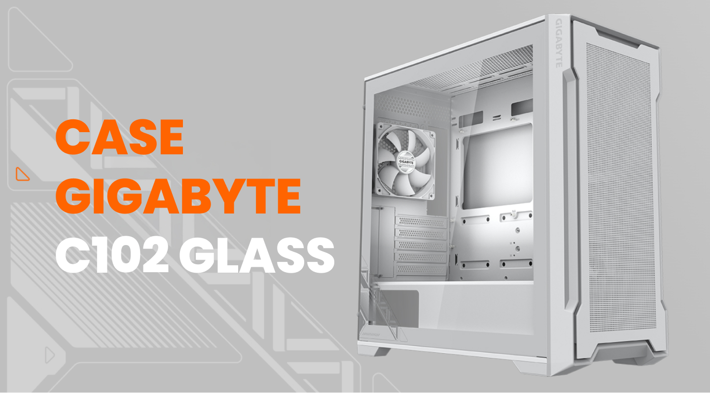 Case GIGABYTE C102 GLASS ICE C102GI (Trắng)