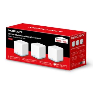 Router WIFI Mercusys Halo H30 Hệ Thống Wi-Fi Mesh Cho Gia Đình AC1200 (3 pack)