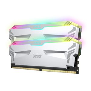 KIT Ram Lexar ARES RGB DDR4 16GB (8GB x 2) White 3866MHz LD4EU008G-R3866GDWA
