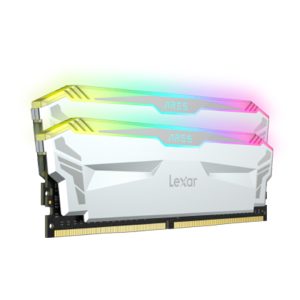 KIT Ram Lexar ARES RGB DDR4 16GB (8GB x 2) White 3866MHz LD4EU008G-R3866GDWA