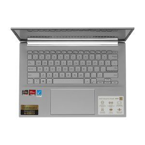 Laptop Asus VivoBook Pro M3401QA-KM025W (R7-5800H, 8GB on board, 512GB PCIe, Radeon, 14" OLED 2.8K, Win10, TRANSPARENT SILVER, 63WHrs)
