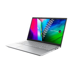 Laptop Asus Vivobook Pro M3500QC-L1388W (R5-5600H, 16GB on board, 512GB PCIe, RTX 3050 4GB, 15.6" OLED FHD, Win11, TRANSPARENT SILVER, 63WHrs)