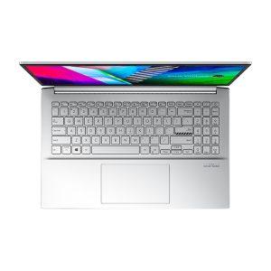 Laptop Asus Vivobook Pro M3500QC-L1388W (R5-5600H, 16GB on board, 512GB PCIe, RTX 3050 4GB, 15.6" OLED FHD, Win11, TRANSPARENT SILVER, 63WHrs)