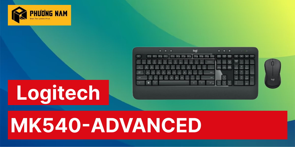 Bộ bàn phím chuột không dây Logitech MK540 Advanced