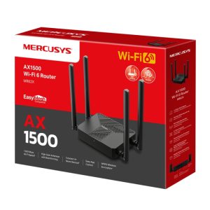 Router WIFI Mercusys MR62X WiFi 6 AX1500 Băng Tần Kép