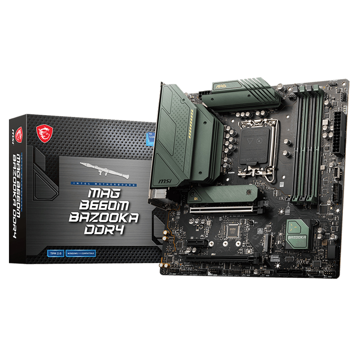 MSI MAG B660M BAZOOKA DDR4 マザーボード Micro-ATX Intel B660チップ