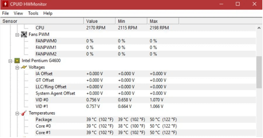 Phần mềm kiểm tra nhiệt độ CPU