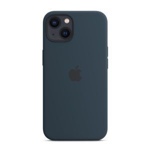 Ốp lưng Apple iPhone 13 Silicone Case with MagSafe Xanh Biển Đậm (MM293FEA) (3)