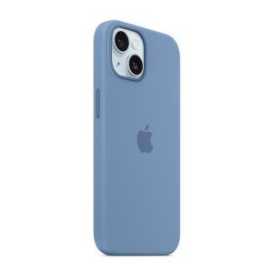 Ốp lưng Apple iPhone 15 Silicone Case with MagSafe Xanh trời đông (MT0Y3FEA) - Chính hãng Apple VN (3)