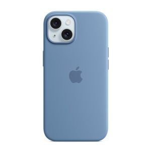 Ốp lưng Apple iPhone 15 Silicone Case with MagSafe Xanh trời đông (MT0Y3FEA) - Chính hãng Apple VN (6)