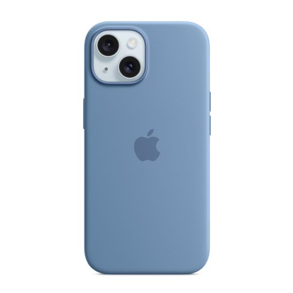 Ốp lưng Apple iPhone 15 Silicone Case with MagSafe Xanh trời đông (MT0Y3FEA) - Chính hãng Apple VN (6)