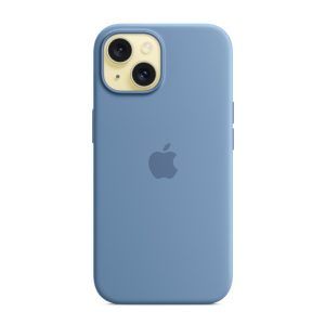 Ốp lưng Apple iPhone 15 Silicone Case with MagSafe Xanh trời đông (MT0Y3FEA) - Chính hãng Apple VN (7)