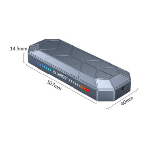 Box ổ cứng ORICO RGB NVMe M.2 SSD Tốc độ 10Gbps M2VG01-C3-GY