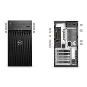 PC DELL Precision Tower 3630 CTO BASE (42PT3630D05) (Intel Xeon E-2124G, 16GB DDR4, 1TB HDD, NVIDIA Quadro P620 2GB, DVDRW, K+M, Ubuntu, 3Yr) (Mini Tower)