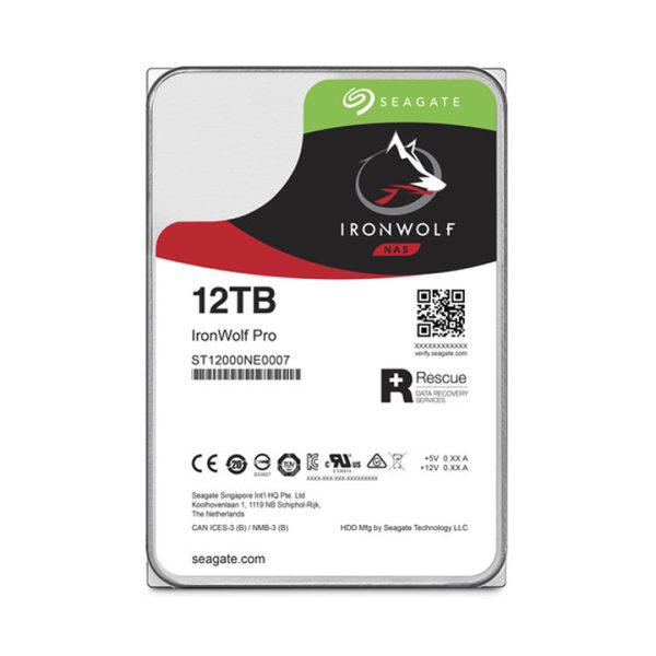 Ổ cứng HDD Seagate IronWolf Pro 12TB 3.5" SATA 3 ST12000NE0007