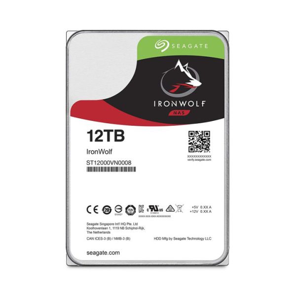 Ổ cứng HDD Seagate Ironwolf 12TB 3.5'' SATA 3 ST12000VN0008