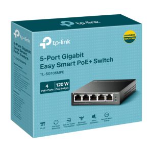 Switch TP-Link TL-SG105MPE 5 Port Gigabit Easy Smart Switch (4 Port PoE+)